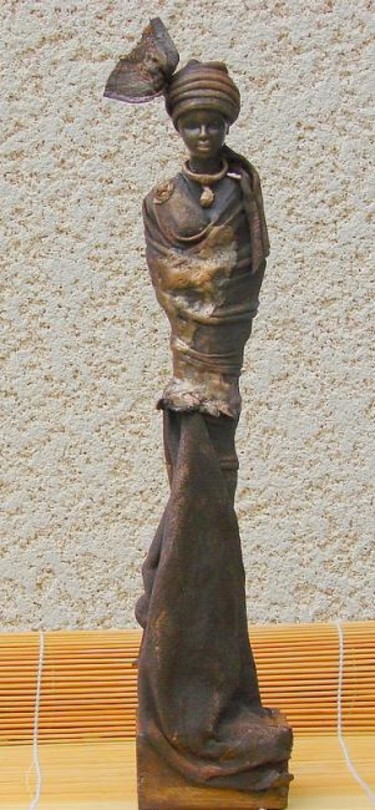 Sculpture intitulée "efia" par Sophine Sculptures, Œuvre d'art originale, Techniques mixtes