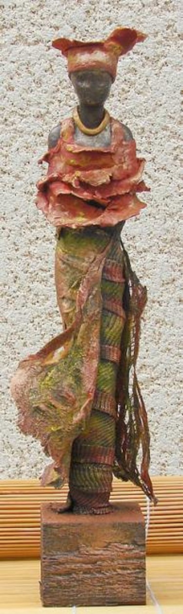 Sculpture intitulée "zahra" par Sophine Sculptures, Œuvre d'art originale, Techniques mixtes