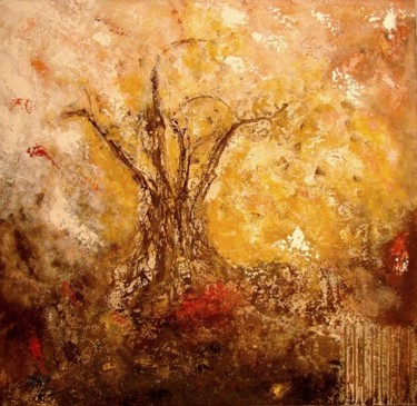 Peinture intitulée "l'arbre de vie" par Sophine Sculptures, Œuvre d'art originale, Huile