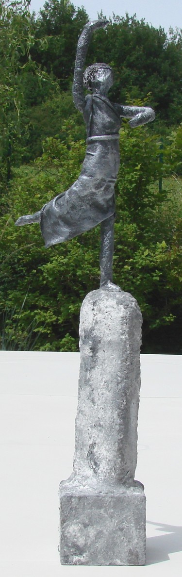 Sculpture intitulée "lisha danse" par Sophine Sculptures, Œuvre d'art originale, Techniques mixtes