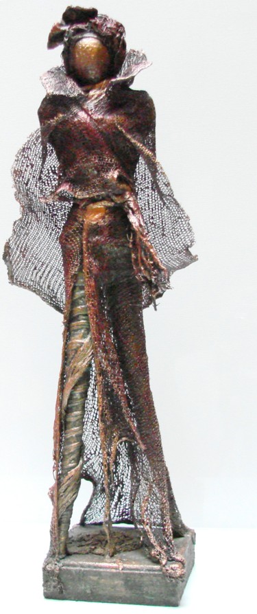 Sculpture intitulée "kaïna la belle" par Sophine Sculptures, Œuvre d'art originale, Techniques mixtes