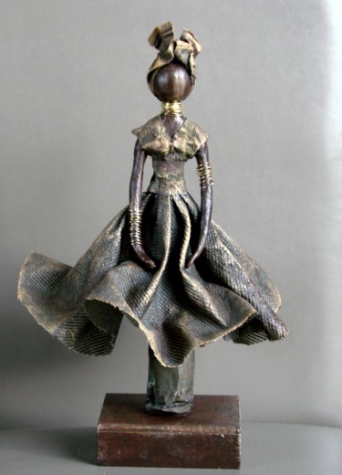 Sculpture intitulée "lalimaya" par Sophine Sculptures, Œuvre d'art originale, Techniques mixtes