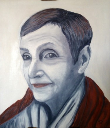 Peinture intitulée "portrait Maryse" par Martine Zendali, Œuvre d'art originale