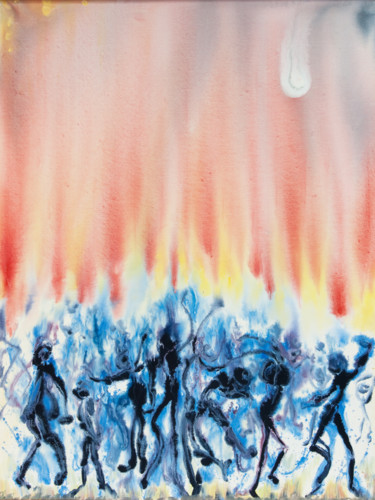 Schilderij getiteld "chaud-froid" door M Art'In, Origineel Kunstwerk