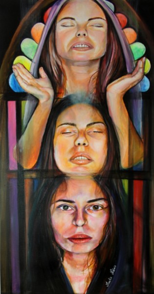 INSOMNIA Peinture intitulée "INSOMNIA" par Noémie Martin, Œuvre d'art originale, Acrylique