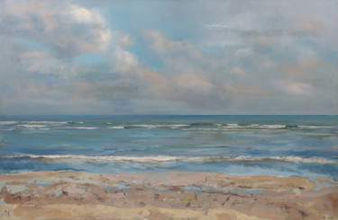 Картина под названием "The Sea" - Martins Krumins, Подлинное произведение искусства, Акрил