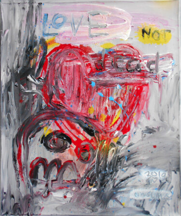 Картина под названием "Love not Dead" - Martinus Sumbaji, Подлинное произведение искусства, Акрил