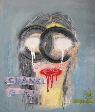 Pintura intitulada "Chanel Girl" por Martinus Sumbaji, Obras de arte originais, Acrílico