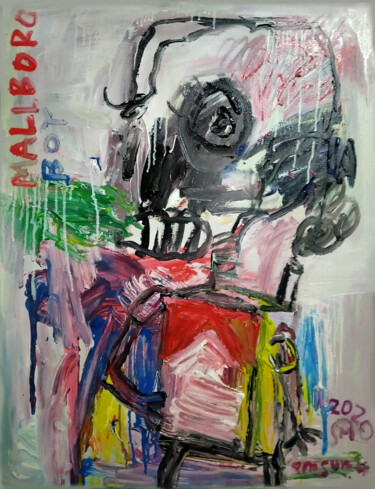 绘画 标题为“Mallboro Boy” 由Martinus Sumbaji, 原创艺术品, 丙烯