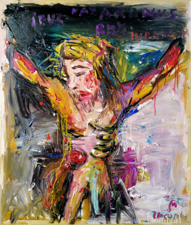 Malerei mit dem Titel "Abstraction Body 01…" von Martinus Sumbaji, Original-Kunstwerk, Acryl