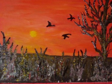 Peinture intitulée "les canards.JPG" par Martin Laframboise, Œuvre d'art originale