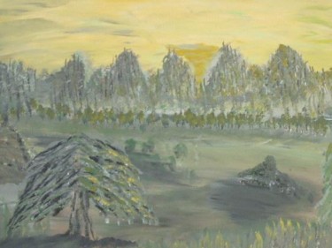 Peinture intitulée "la vallée.JPG" par Martin Laframboise, Œuvre d'art originale