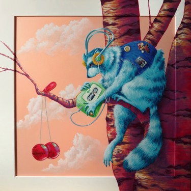 Картина под названием "Tac Tac" - Marty Crouz, Подлинное произведение искусства, Акрил Установлен на Деревянная рама для нос…