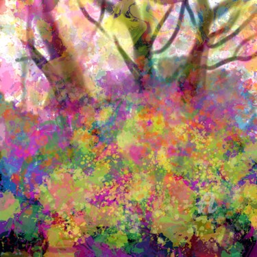 Картина под названием "Wild Botanical - Fi…" - Martyn Dymott, Подлинное произведение искусства, Цифровая живопись