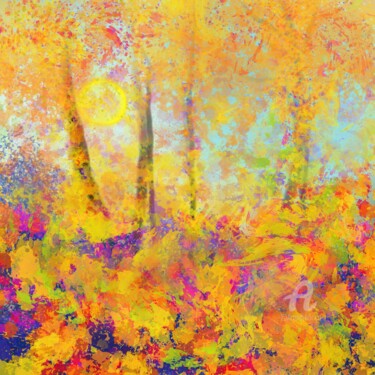 Painting titled "Wild Botanical - Au…" by Martyn Dymott, Original Artwork, Digital Painting