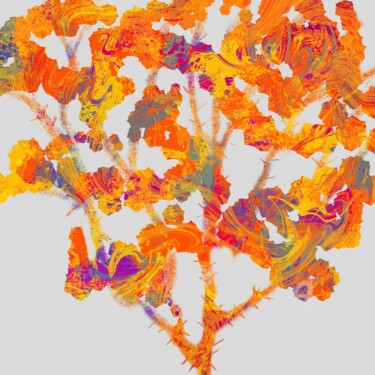 Digital Arts με τίτλο "Wild Botanical - Fl…" από Martyn Dymott, Αυθεντικά έργα τέχνης, Ψηφιακή ζωγραφική