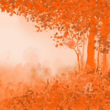 Картина под названием "Wild Botanical – Or…" - Martyn Dymott, Подлинное произведение искусства, Цифровая живопись