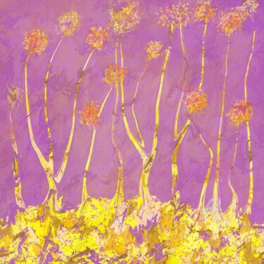 Painting titled "Wild Botanical – Re…" by Martyn Dymott, Original Artwork, Digital Painting