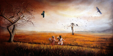 Pittura intitolato "Scarecrow" da Martyna Mączka, Opera d'arte originale, Acrilico