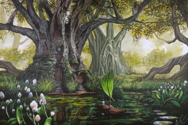 제목이 "Harmony"인 미술작품 Martyna Mączka로, 원작, 아크릴 나무 들것 프레임에 장착됨