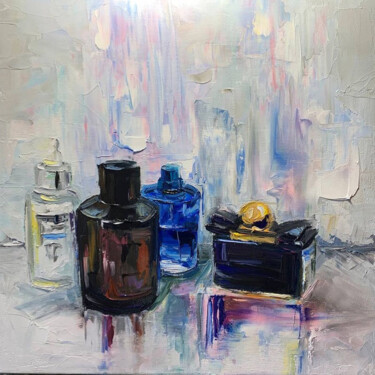 Картина под названием "What do you smell l…" - Marusja Kotiuzhynska, Подлинное произведение искусства, Масло Установлен на Д…