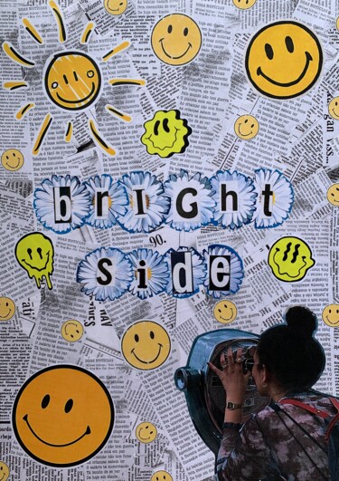 "bright side" başlıklı Kolaj Marvin Rodrigues tarafından, Orijinal sanat, Kolaj