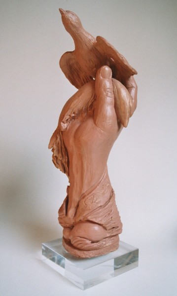 Sculpture intitulée "Résistense" par Marwanart, Œuvre d'art originale, Terre cuite