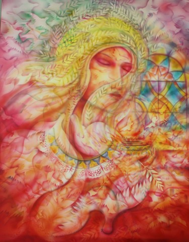 Peinture intitulée "Rêve" par Marwanart, Œuvre d'art originale, Acrylique