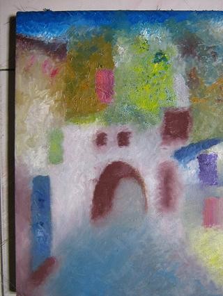 Painting titled "Porte de Damas" by Marwan Kassab, Original Artwork