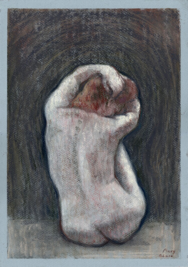 Drawing titled "Save Me" by Mary Black, Original Artwork, Pastel