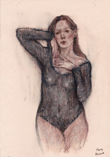 Рисунок под названием "Tenderness" - Mary Black, Подлинное произведение искусства, Пастель