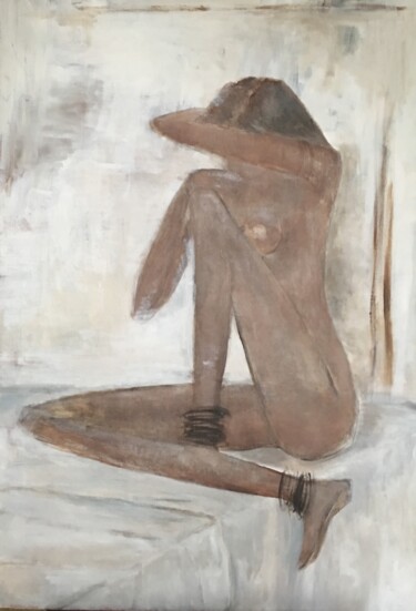 Pintura titulada "N.M" por Mary Cohen, Obra de arte original, Acrílico Montado en Bastidor de camilla de madera