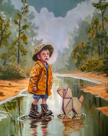 Peinture intitulée "Там, где исполняютс…" par Mary Dian, Œuvre d'art originale, Acrylique Monté sur Châssis en bois