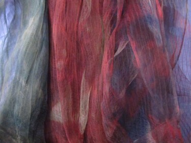 Artcraft titled "Japanese Silk dyed…" by Mary Downe, Original Artwork, Scarves & Wraps