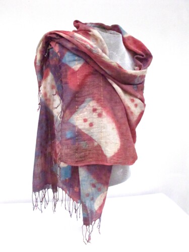 Artcraft titled "Indian Cotton dyed…" by Mary Downe, Original Artwork, Scarves & Wraps