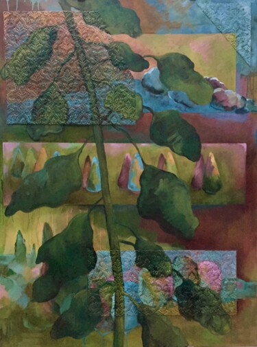 Pittura intitolato "Landscape Memories" da Mary Downe, Opera d'arte originale, Olio