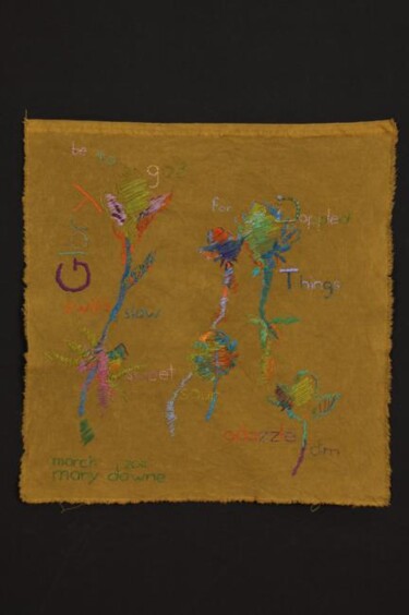 Artcraft titled "Embroidery Sampler" by Mary Downe, Original Artwork