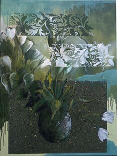 Peinture intitulée "Tulips for Christina" par Mary Downe, Œuvre d'art originale
