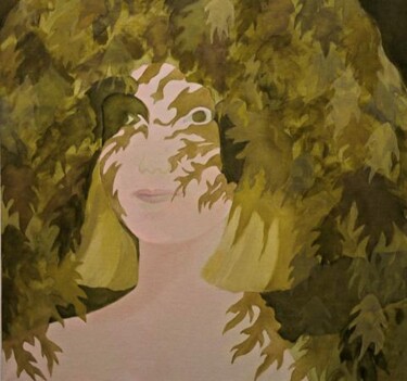Painting titled "Moss Maiden II" by Mary Downe, Original Artwork, Other