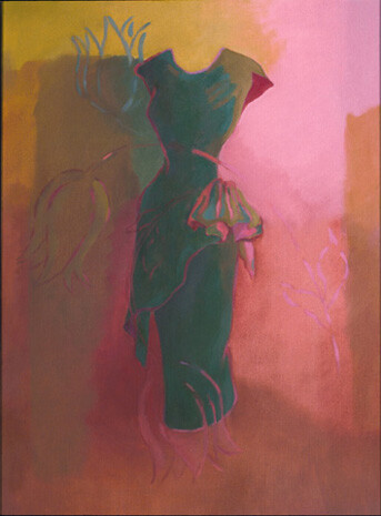 Pintura titulada "Dress III" por Mary Downe, Obra de arte original