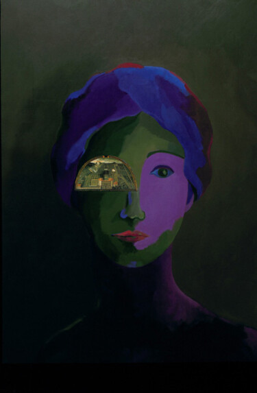 Peinture intitulée "Woman in an Italian…" par Mary Downe, Œuvre d'art originale
