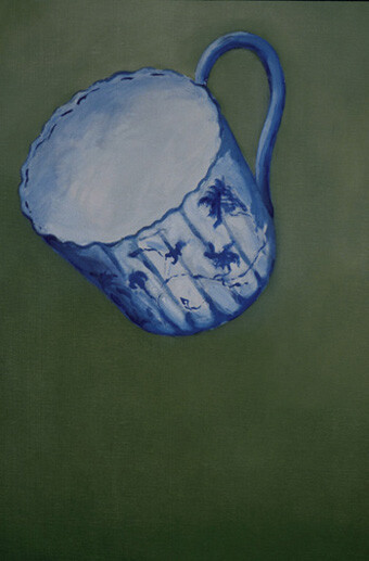 Painting titled "Dishes for Molly" by Mary Downe, Original Artwork