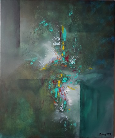 Peinture intitulée ""Les Limbes"" par Mary Fjr, Œuvre d'art originale, Acrylique