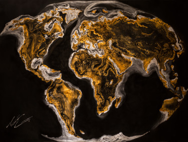 Pittura intitolato "Earth" da Mari K., Opera d'arte originale, Acrilico