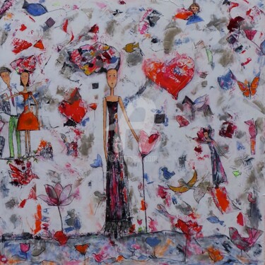 제목이 "La dame à la tulipe…"인 미술작품 Mary Larsson로, 원작