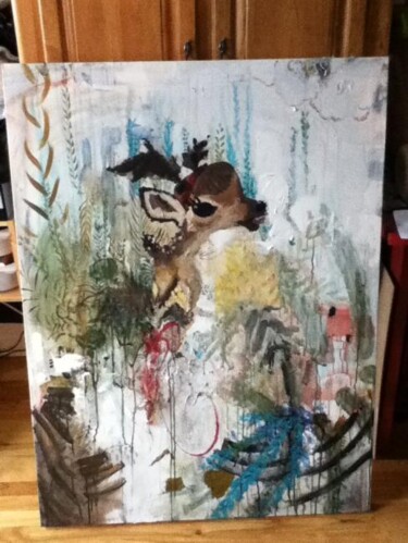 Painting titled "Chevreuil" by Mary Lee Maynard, Original Artwork, Other