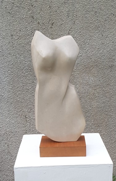 Skulptur mit dem Titel "Platine" von Maryvonne Lorgeré, Original-Kunstwerk, Stein