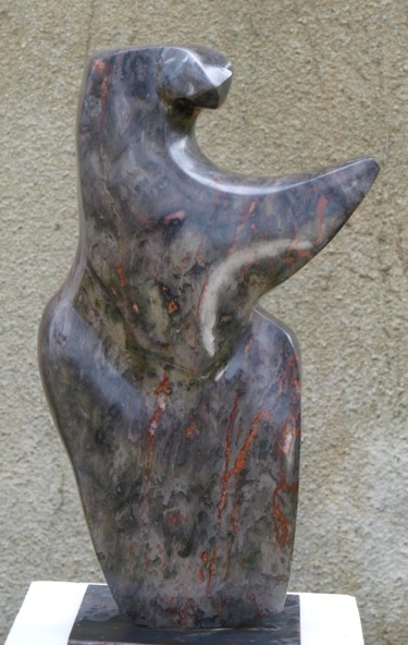 Sculpture intitulée "Scorpio" par Maryvonne Lorgeré, Œuvre d'art originale, Pierre