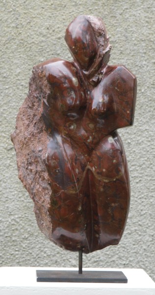 Sculpture titled "Vent de sable" by Maryvonne Lorgeré, Original Artwork, Stone