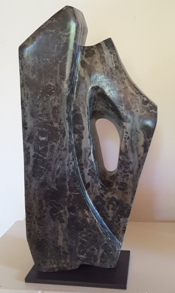 Sculpture intitulée "Voile" par Maryvonne Lorgeré, Œuvre d'art originale, Pierre